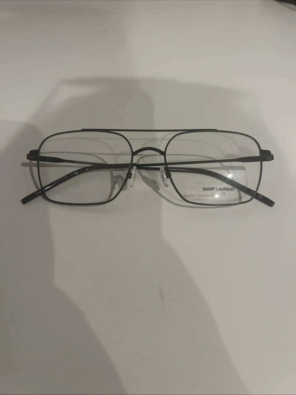 Saint Laurent Black SL888 Rectangular Eyeglasses 53-17-145 NWOT